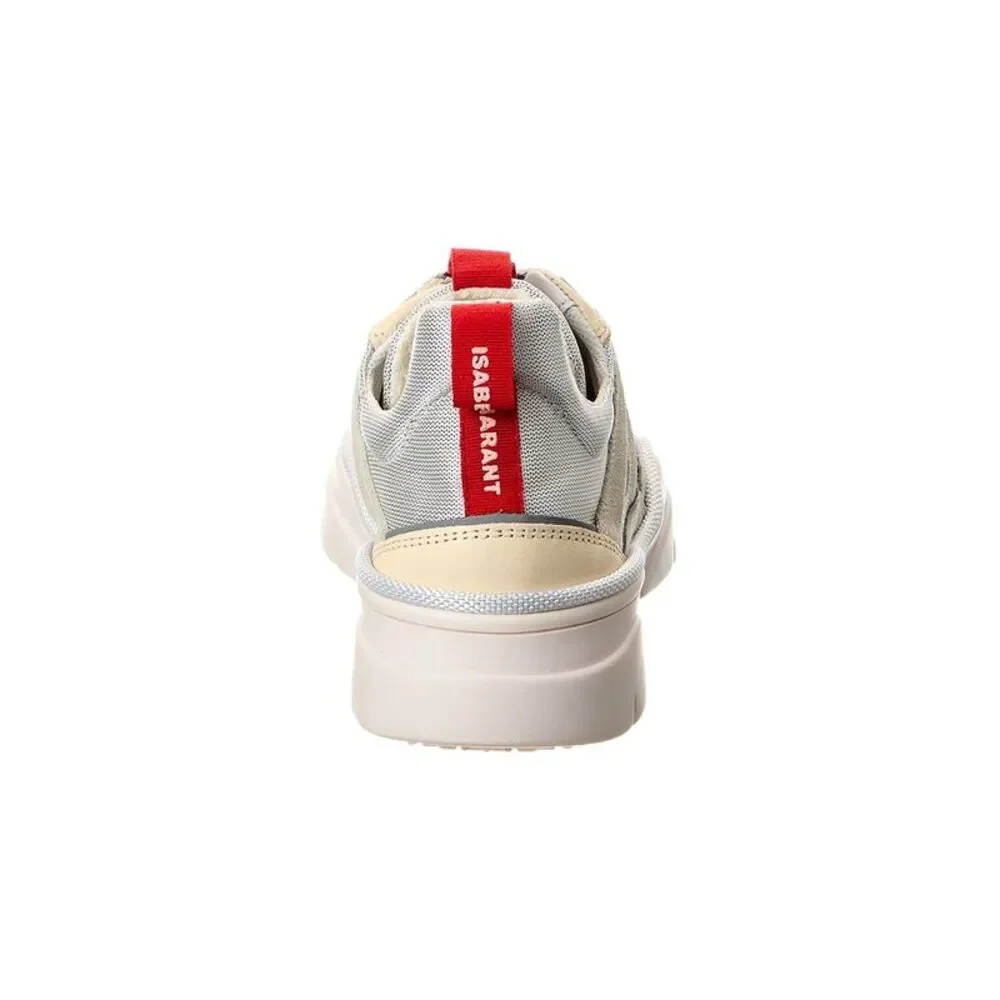 Isabel Marant Kindsay Mesh & Suede Sneaker, Beige - Picture 3 of 5